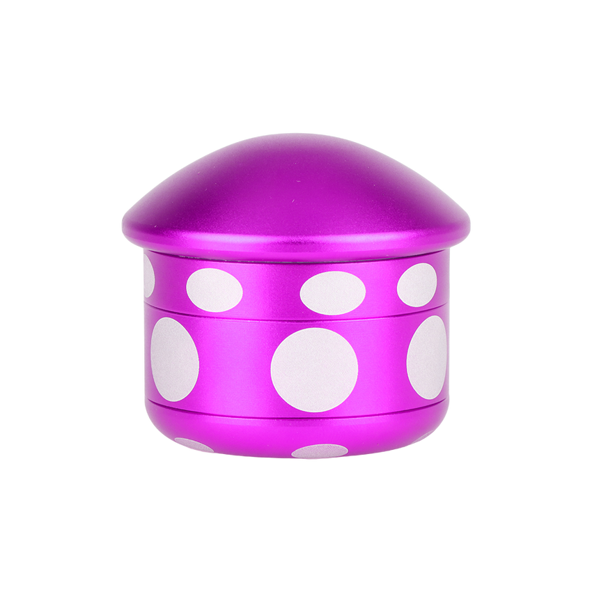 Mushroom Aluminum 4 Piece Grinder - Assorted Colors