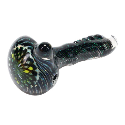 Rotational Science Glass Small Twist Fillacello Crushed Opal Spoon