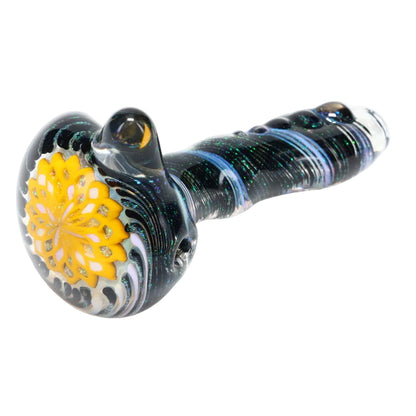 Rotational Science Glass Small Twist Fillacello Crushed Opal Spoon