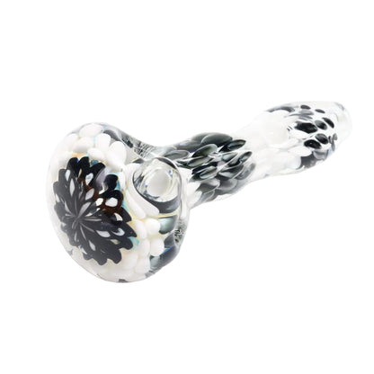 Rotational Science Glass Fillacello Black and White Dot Pipe