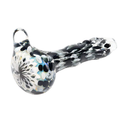 Rotational Science Glass Fillacello Black and White Dot Pipe