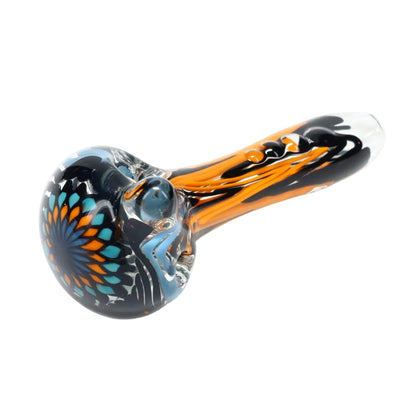 Rotational Science Glass Zig Zag Fillacello Mixed Colors Pipe