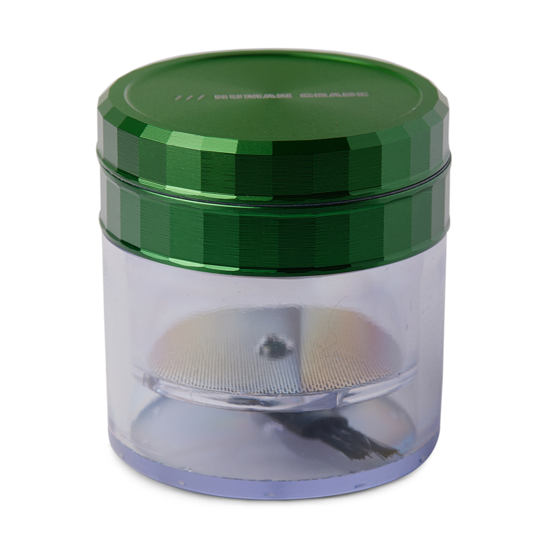 Human Grade 2.5 inch 4 Piece Clear Storage Grinder - Assorted Colors