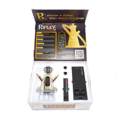 Ooze Ripley Dab Rig Hookah - Gold