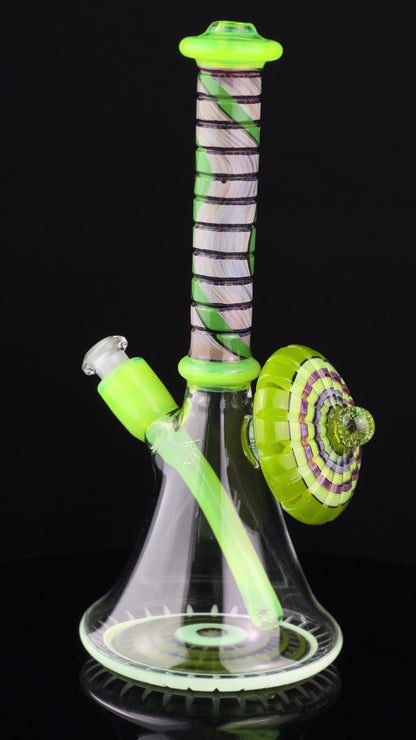 P.A. Jay Glass UV and Slime Worked Beaker