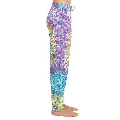 Psychedelic Mushroom Jogger Pants in Blue