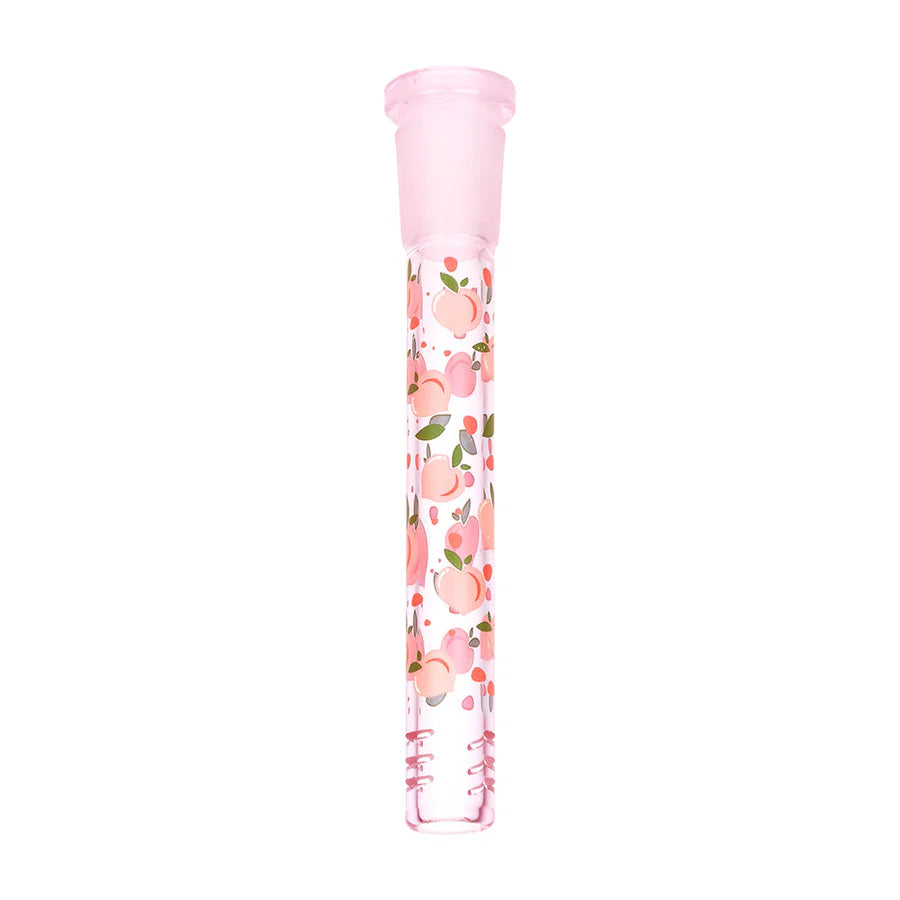 Pulsar Fruit Series 10" Glow Water Pipe & Hand Pipe Set - Peaches & Cream