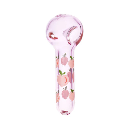 Pulsar Fruit Series 10" Glow Water Pipe & Hand Pipe Set - Peaches & Cream
