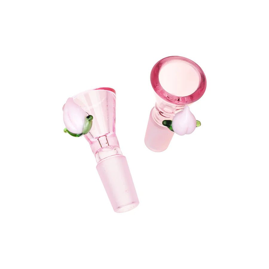 Pulsar Fruit Series 10" Glow Water Pipe & Hand Pipe Set - Peaches & Cream