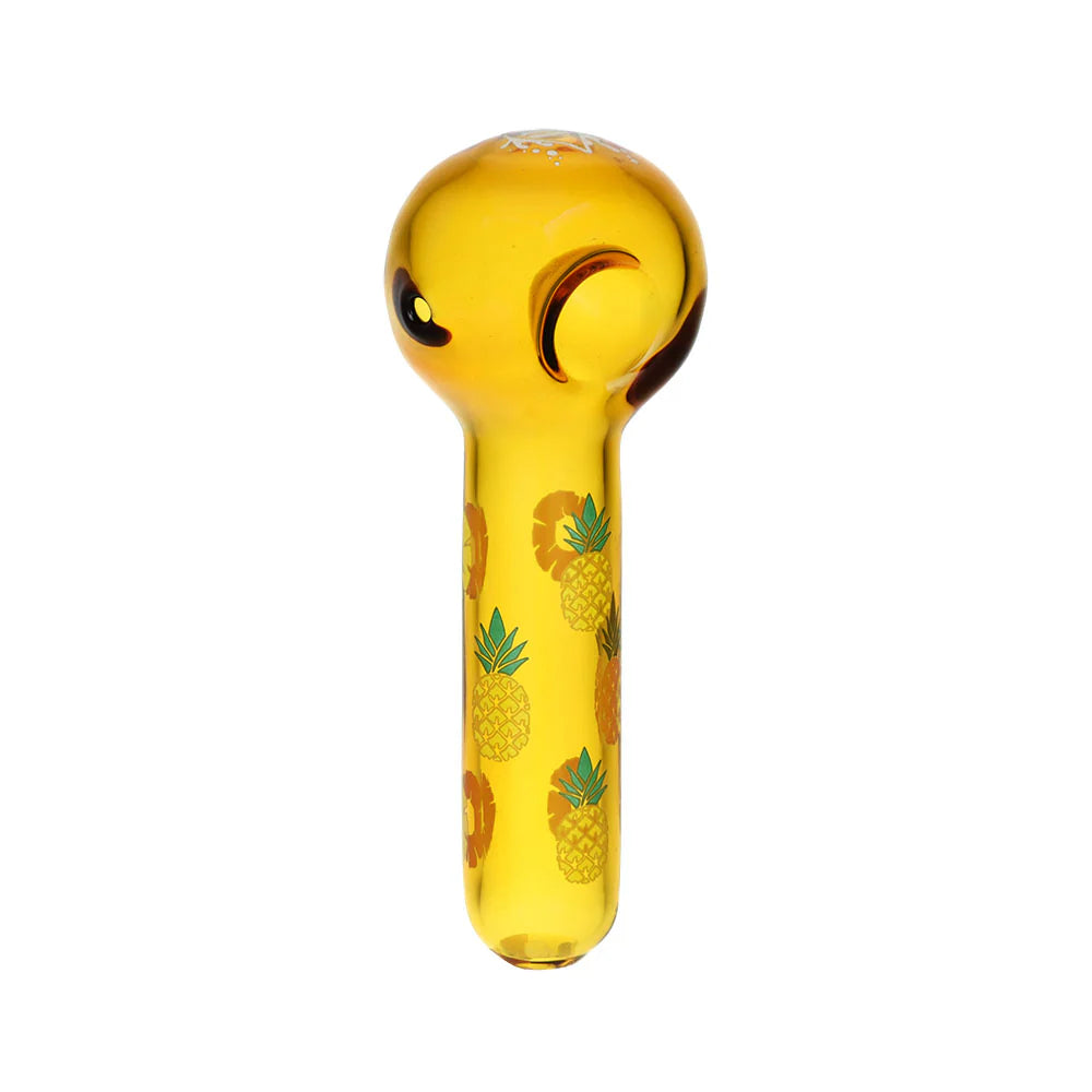 Pulsar Fruit Series 10" Glow Water Pipe & Hand Pipe Set - Pineapple Express
