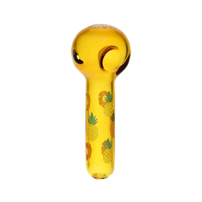 Pulsar Fruit Series 10" Glow Water Pipe & Hand Pipe Set - Pineapple Express
