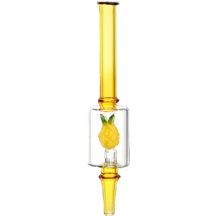 Pulsar Fruit Series 8" Glow Nectar Collector & Dab Rig Set - Pineapple Express