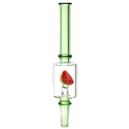 Pulsar Fruit Series 8" Glow Nectar Collector & Dab Rig Set - Watermelon Zkittles SALE