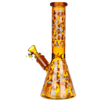 Pulsar Greatest Hits Series 10" Glow Water Pipe & Hand Pipe Set - Beez