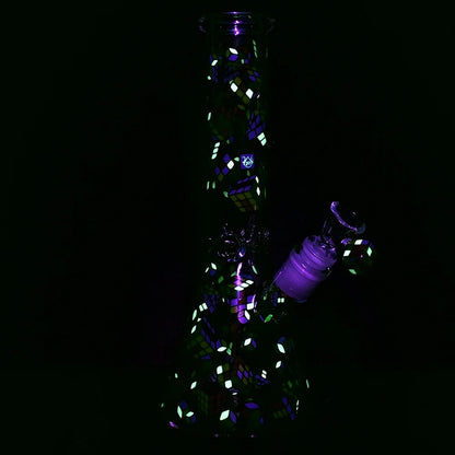 Pulsar Greatest Hits Series 10" Glow Water Pipe & Hand Pipe Set - Cubez