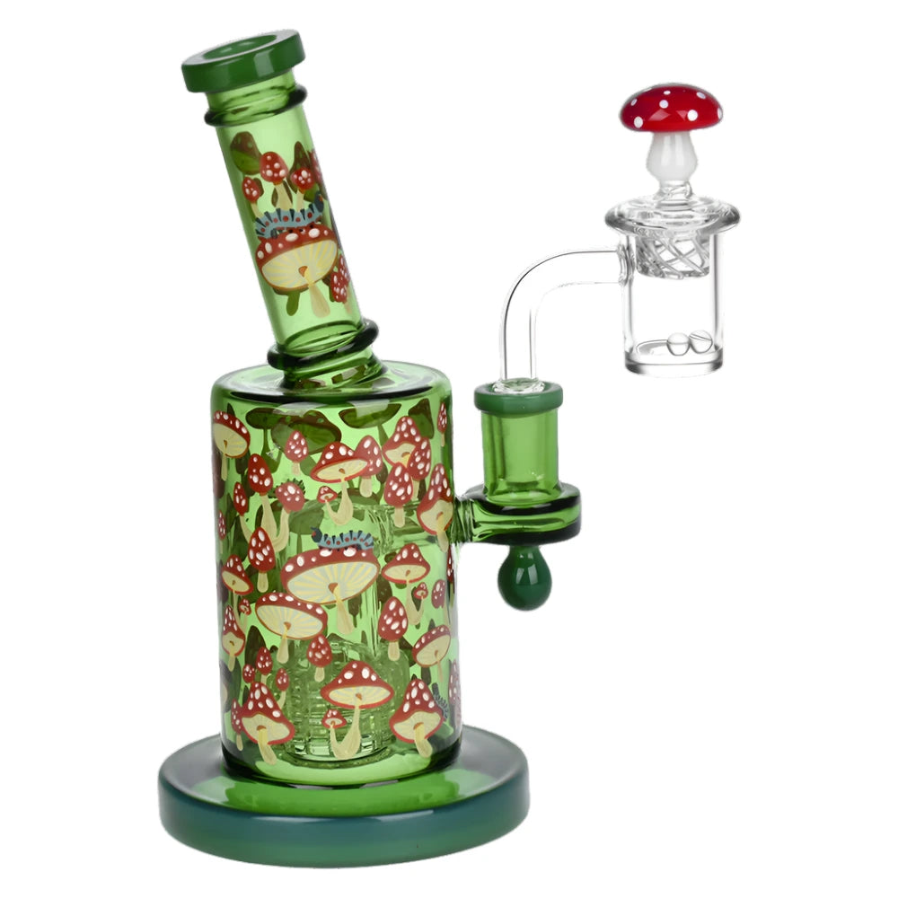 Pulsar Greatest Hits Series 8" Glow Nectar Collector & Dab Rig Set - Shroomiez