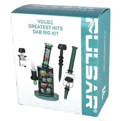 Pulsar Greatest Hits Series 8" Glow Nectar Collector & Dab Rig Set - V-Dubz