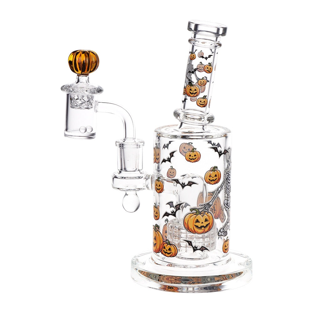 Pulsar 8" Nectar Collector & Dab Rig Set - Pumpkin Party