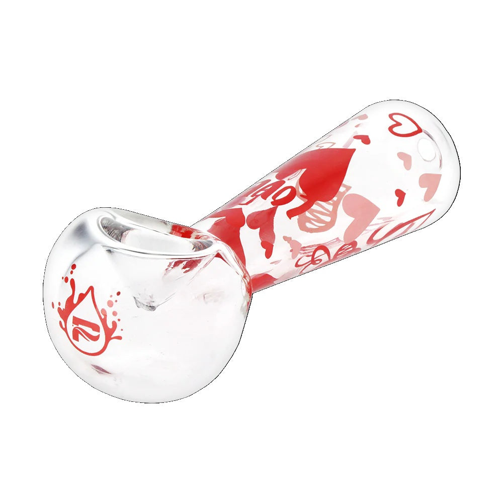 Pulsar 10" Water Pipe & Hand Pipe Set - Hearts 'n' Roses