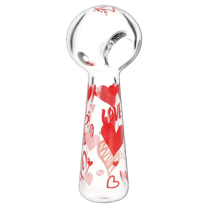 Pulsar 10" Water Pipe & Hand Pipe Set - Hearts 'n' Roses