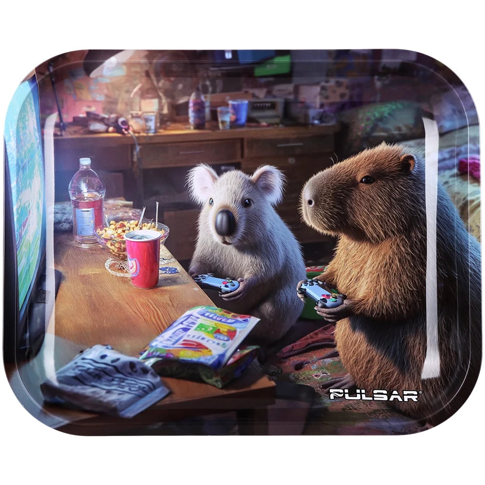 Pulsar Large Metal Rolling Tray - Furry Gamers