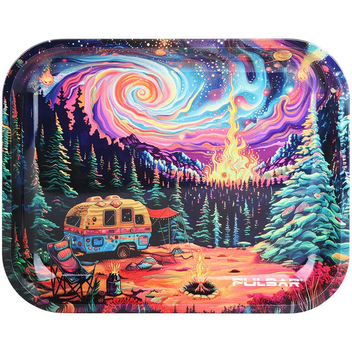 Pulsar Large Metal Rolling Tray - Starry Starry Camp