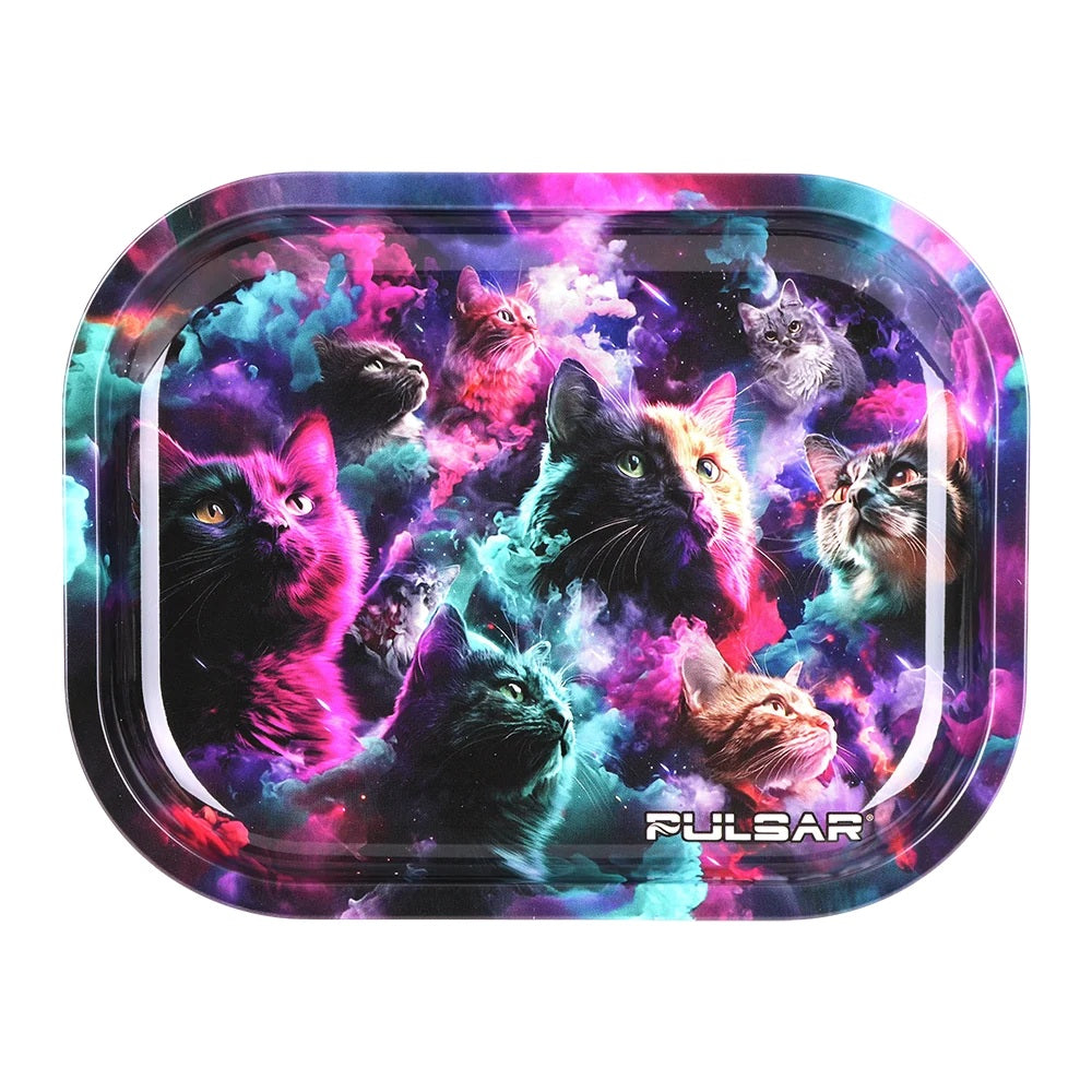 Pulsar Mini Metal Rolling Tray - Feline Dreams