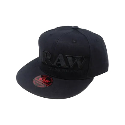 Raw Flat Brim Flex Hat - Black on Black