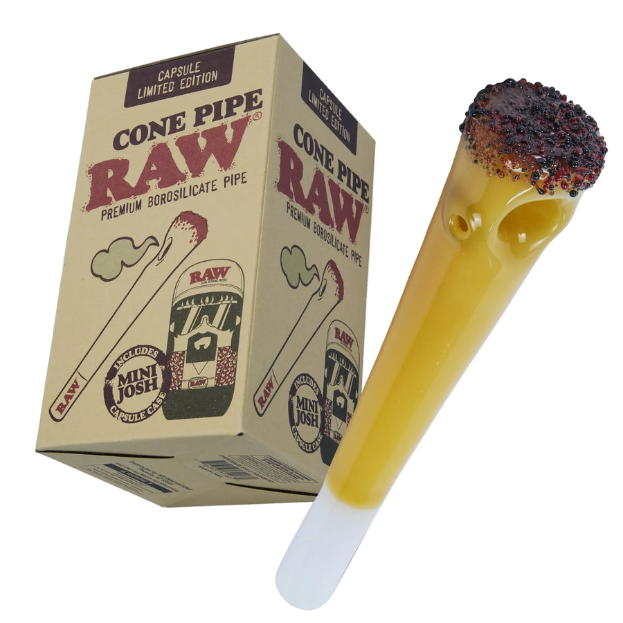 RAW Josh Mini Cone Hand Pipe + Collectable Tin