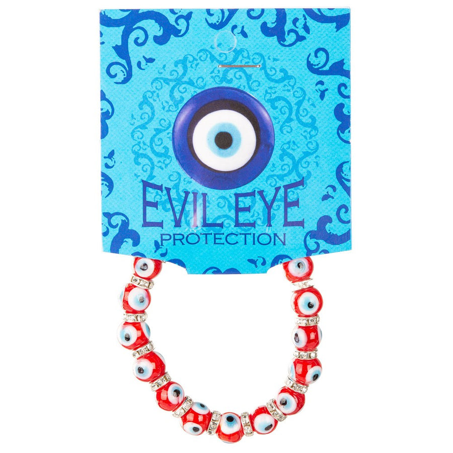 Red Evil Eye Stretch Bracelet