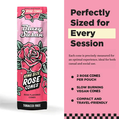 Blazy Susan Rose Cones King Size - 2 Pack