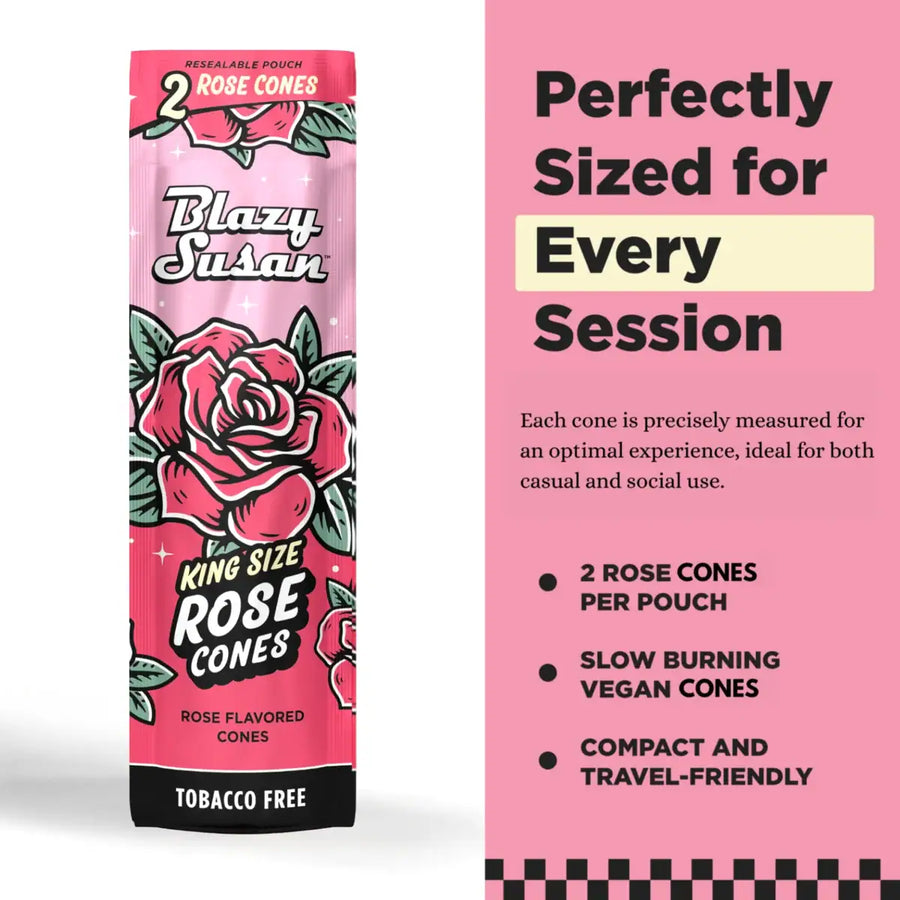 Blazy Susan Rose Cones King Size - 2 Pack