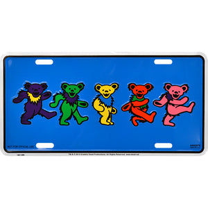 Grateful Dead Dancing Bears License Plate