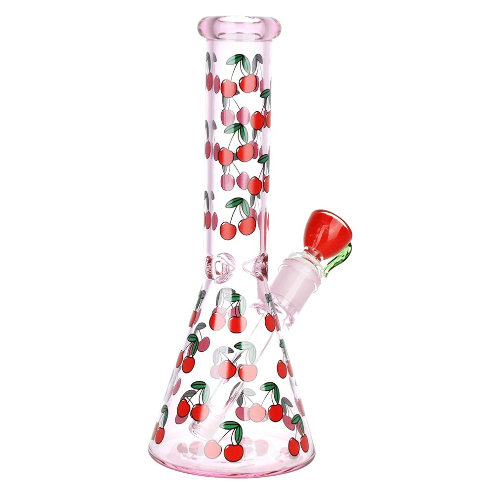 SeshGear 10" Life Is A Bowl Of Cherries Pink Beaker