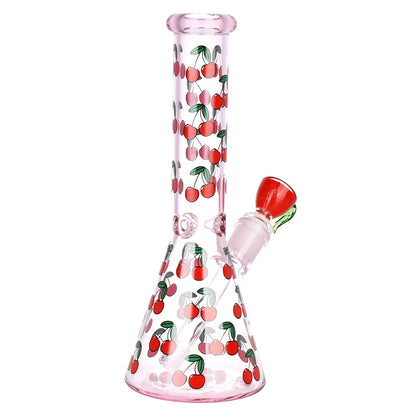 SeshGear 10" Life Is A Bowl Of Cherries Pink Beaker