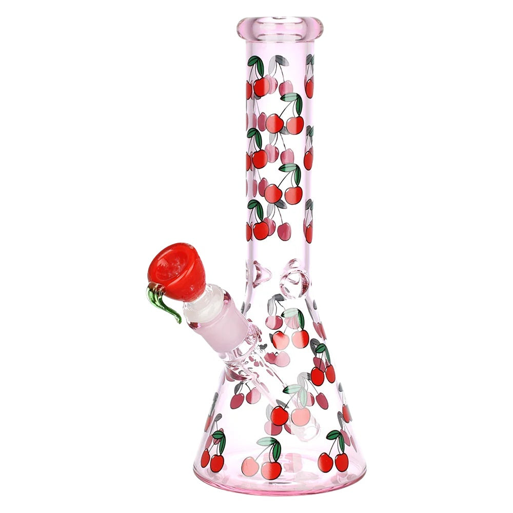 SeshGear 10" Life Is A Bowl Of Cherries Pink Beaker