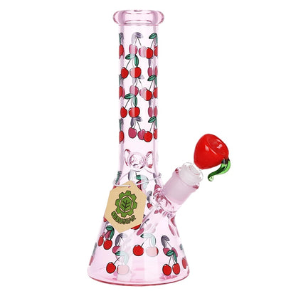 SeshGear 10" Life Is A Bowl Of Cherries Pink Beaker