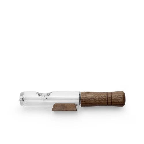 Marley Natural Walnut and Glass Steamroller