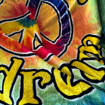 Sunshine Daydream Tie Dye Fleece Blanket
