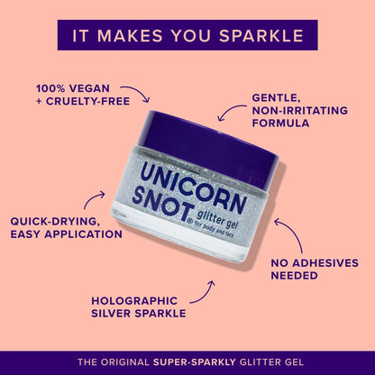 Unicorn Snot The Original Glitter Gel - Disco (Silver)