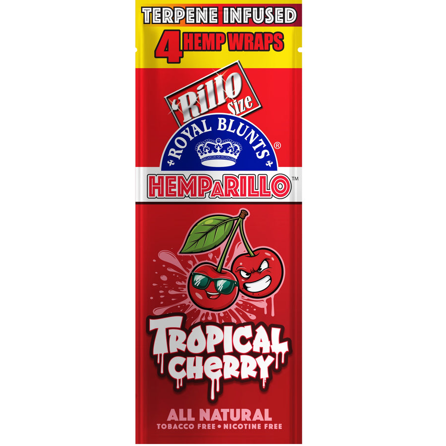 Hemparillo Terpene Infused Wraps 4 Pack - Tropical Cherry