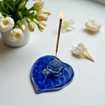 Ceramic Sea Turtle Incense Burner