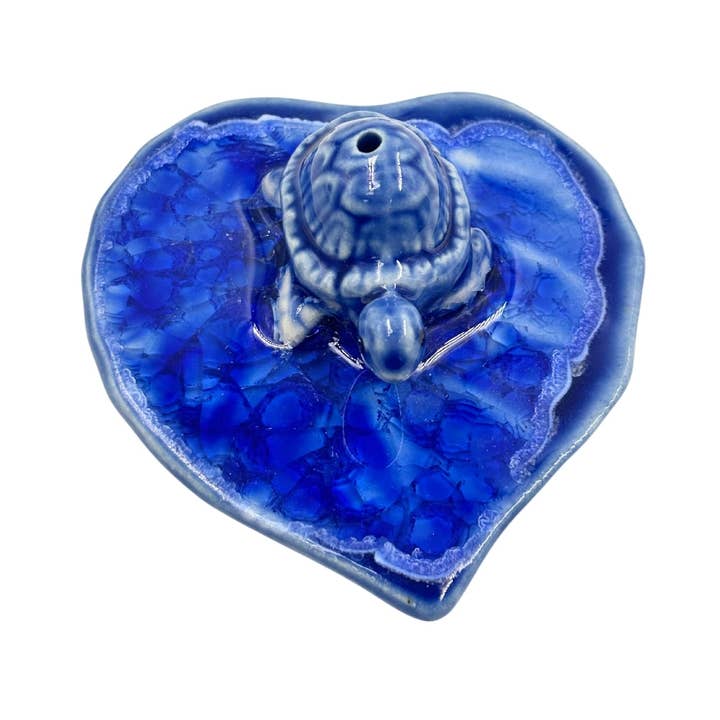 Ceramic Sea Turtle Incense Burner