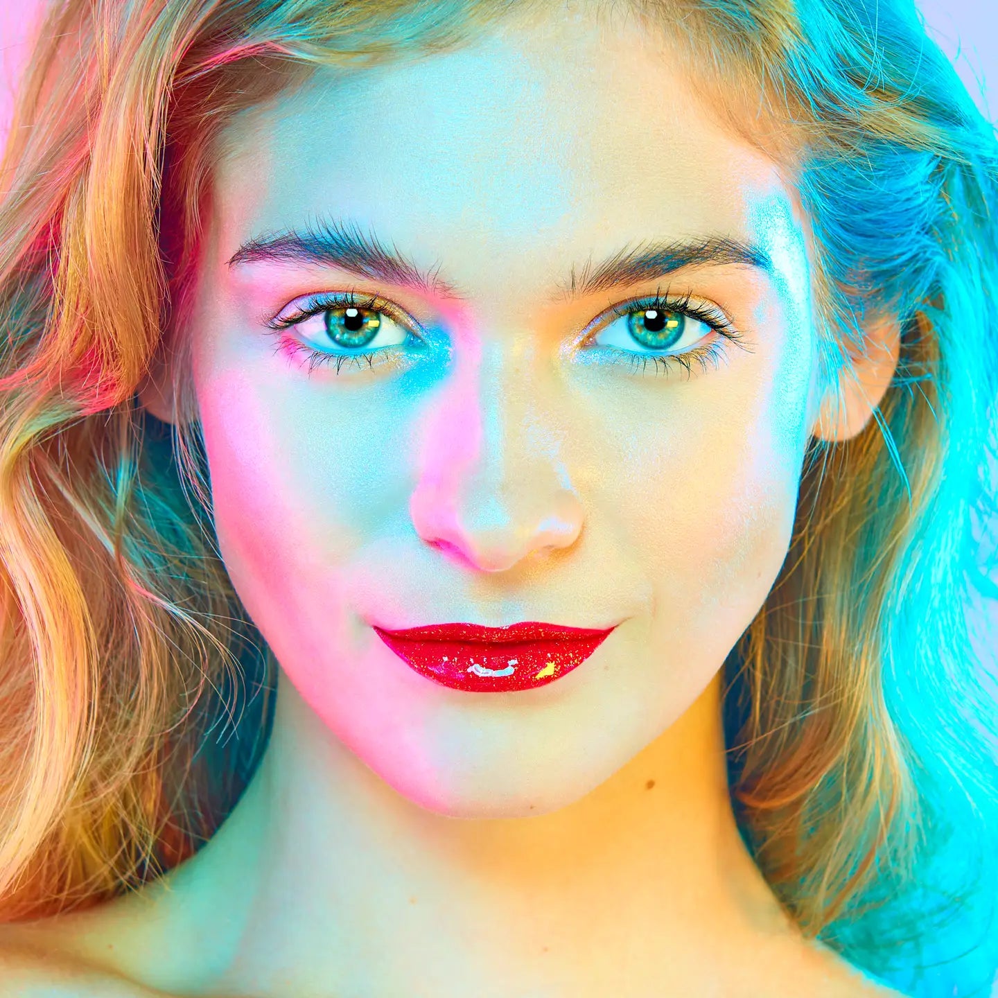 Unicorn Snot Quiet Riot 2in1 Glitter Lip Duo Lip Paint in Red-Clash