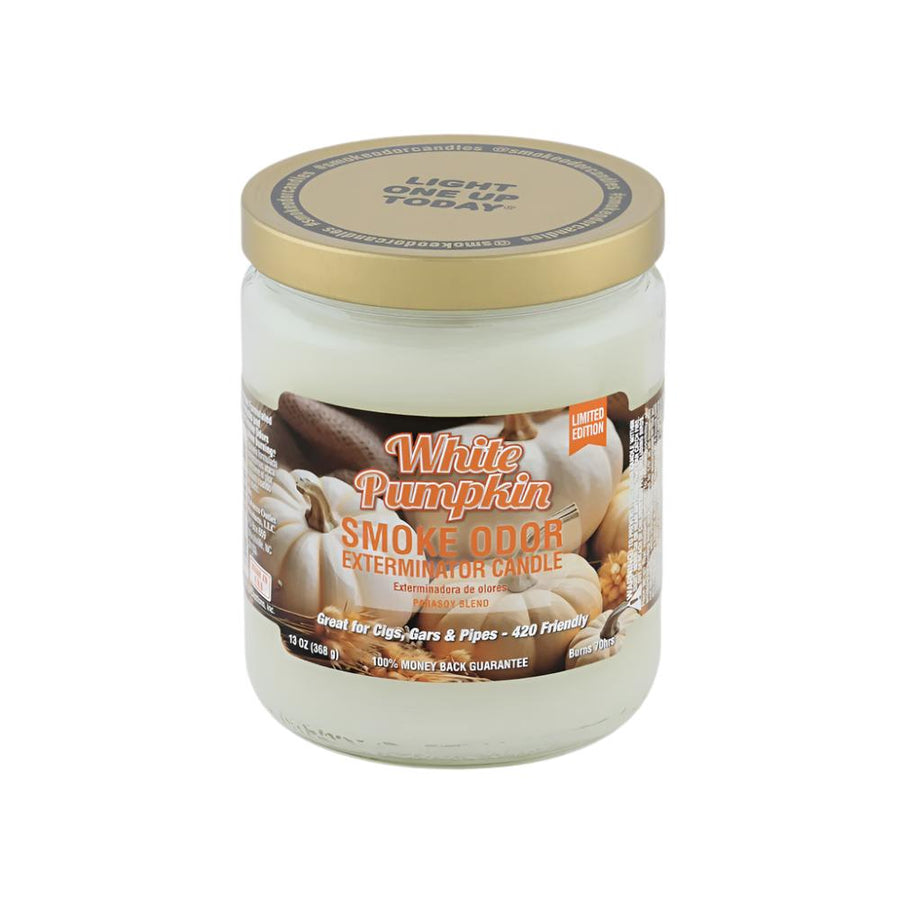 White Pumpkin Smoke Odor Candle SALE