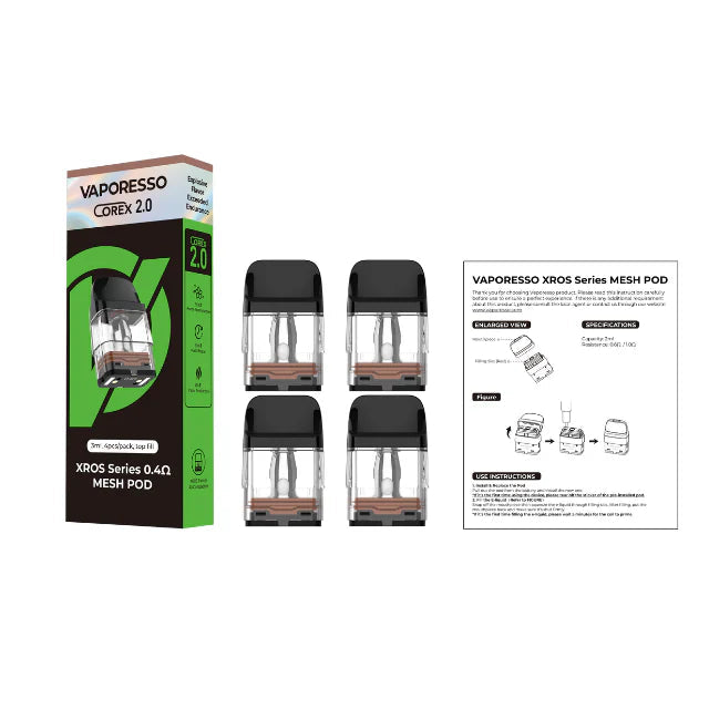 Vaporesso Corex 3.0 XROS Top Fill Pod 3ml - 4 Pack