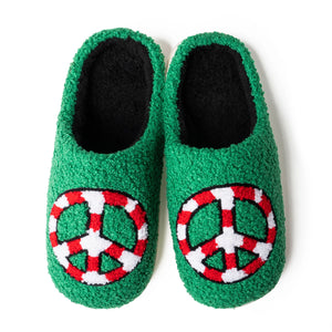 Two Left Feet Lounge Out Loud Slippers - Peace of Peppermint SALE