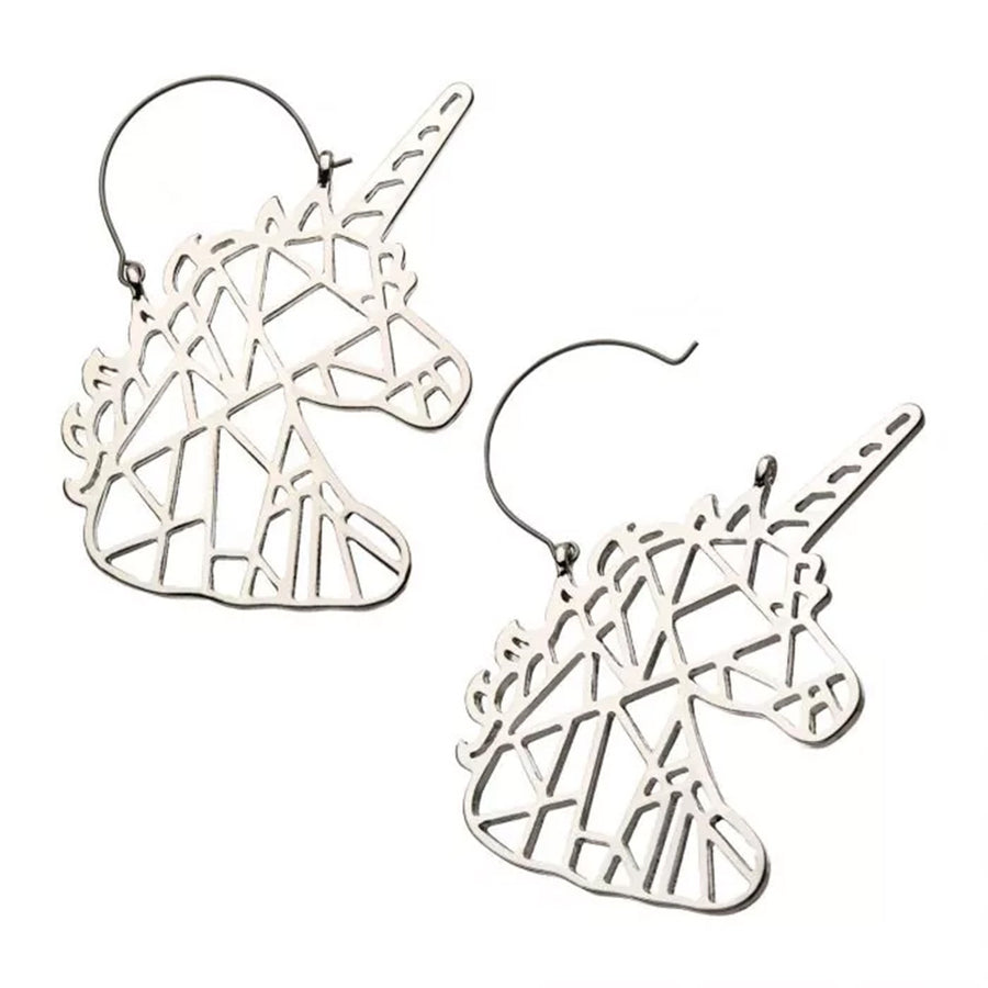 Geometric Unicorn Plug Hoops - 20g SALE