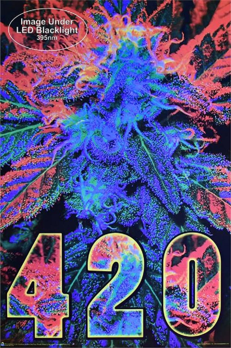 420 Black Light Poster SALE