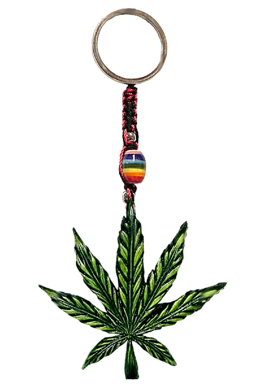 420 Leaf Keychain